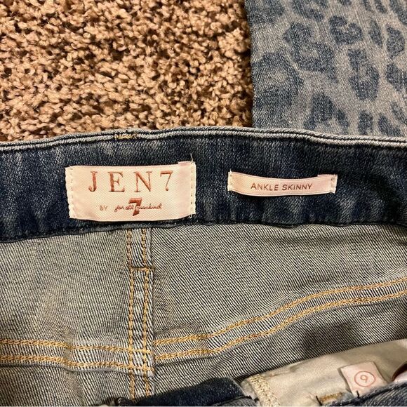 Jen7 by 7 for All Mankind Ankle Skinny - Sunrise Leopard - Picture 11 of 12